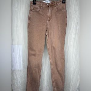 |Hollister Vintage Jeans| Faded Brown Vintage Stretch Curvy High-Rise Mom Jeans